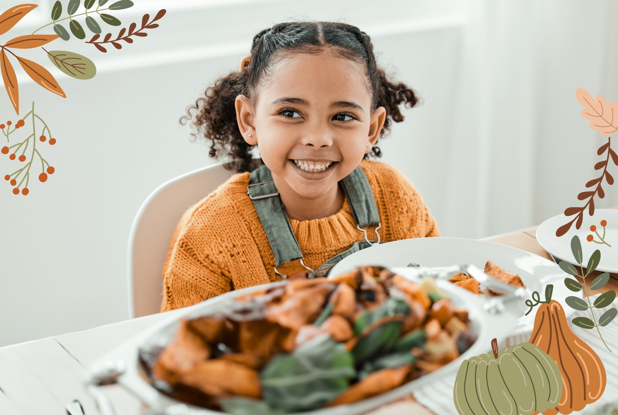 girl smiling while eating a carrot