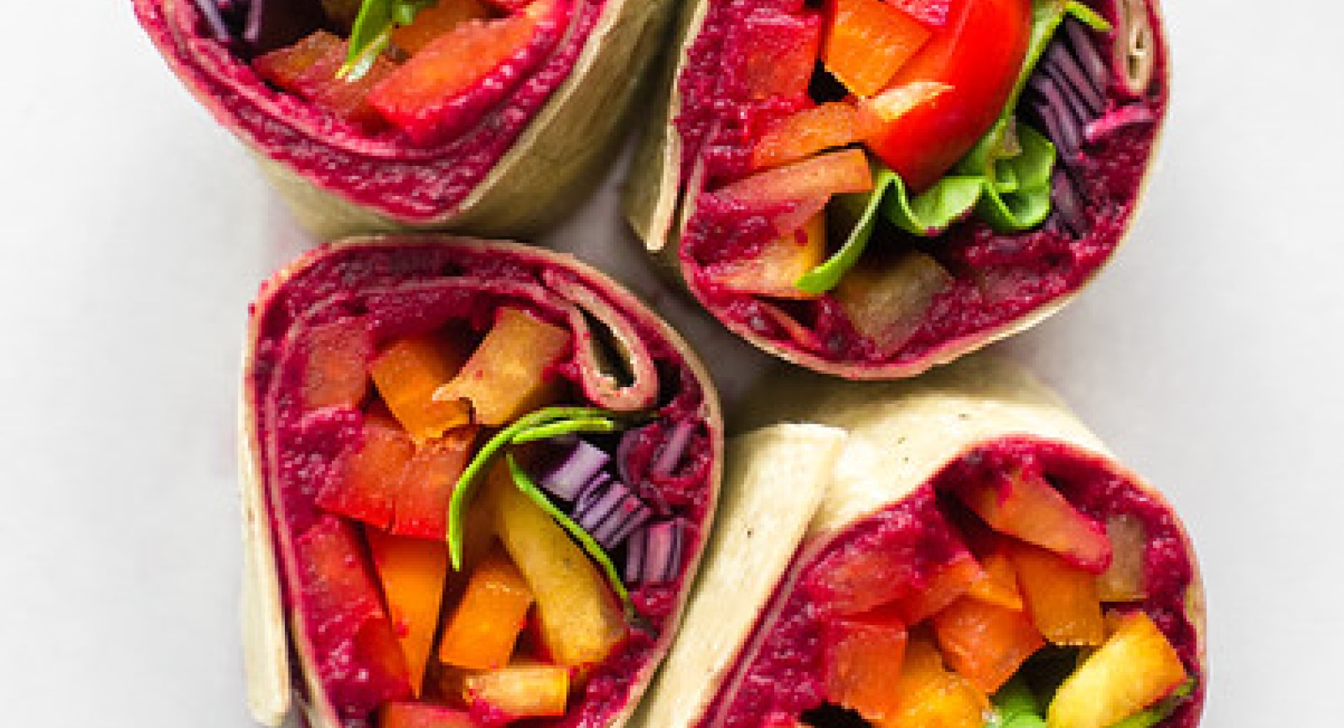 Rainbow Veggie Pinwheels